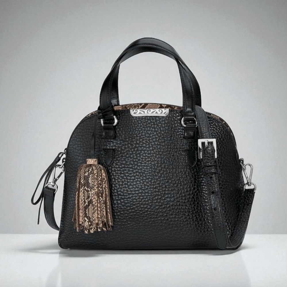 Brighton Harley Domed Satchel Crossbody Bag